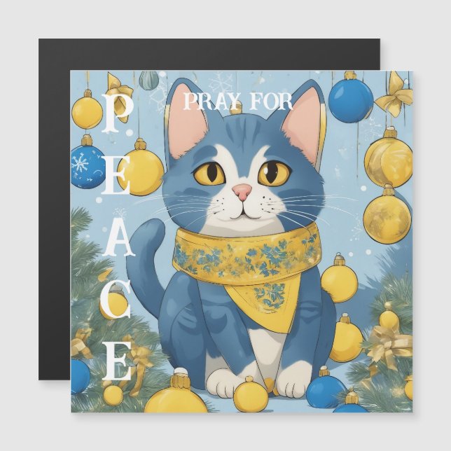 Hermoso gato amarillo con ojos azules - ucrania (Anverso/Reverso)