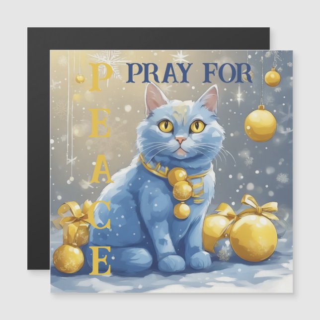 Hermoso gato amarillo con ojos azules - ucrania (Anverso/Reverso)