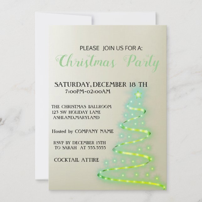 Hermoso, Guay, Sparkly, Invitación (Anverso)