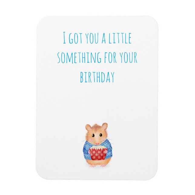 Hermoso hámster con imán de pastelería regalo de c (Vertical)