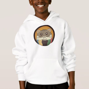 Hermoso hámster personalizado con una bufanda mult
