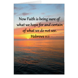 HERMOSO HEBREWS 11:1 DISEÑO DE SUNRISE