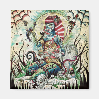 Hermoso imán chica de zombi.