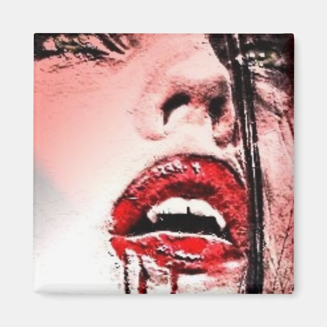 Hermoso imán de vampiros sangrientos (Frente)