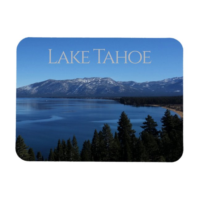 Hermoso imán del lago azul Tahoe (Horizontal)