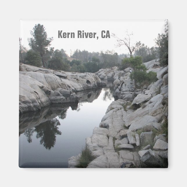¡Hermoso imán del río Kern! (Frente)