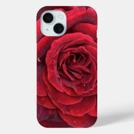 Hermoso iphone rojo rosa 15 funda