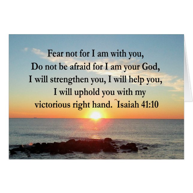 HERMOSO ISAIAH 41:10 SUNRISE (Anverso (Horizontal))