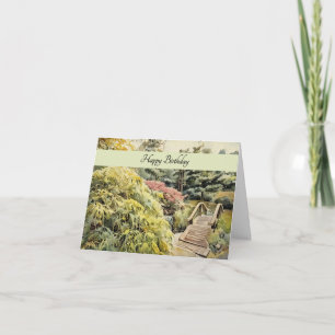 Hermoso jardín - Tarjeta de cumpleaños