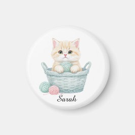 Hermoso Kit de Hilo Gatito Imán