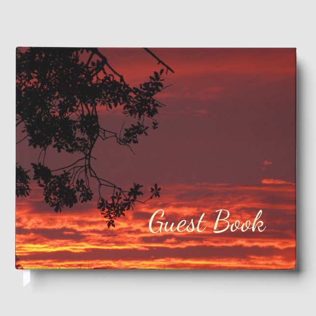 Hermoso libro de invitados Sunset (Anverso)