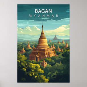 Hermoso lugar Bagan Birmania Viaje de Arte