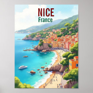 Hermoso lugar de viaje de arte de Francia ilustrac
