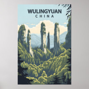 Hermoso lugar Viajes de arte de Wulingyuan China