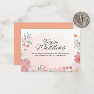 Hermoso modelo de invitación de boda floral