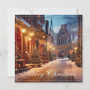 Hermoso Motivo Navideño Acogedor en Soñador Pueblo