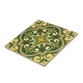 💚 💛 Hermoso olivo y azulejos amarillos 