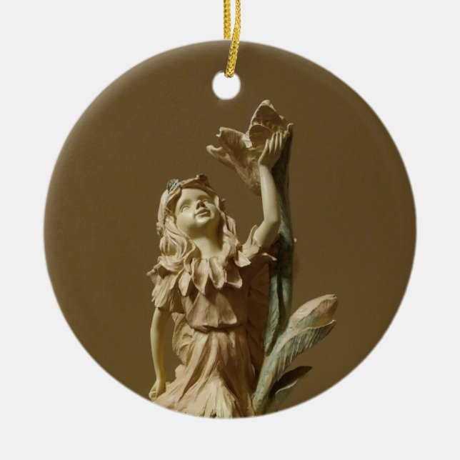 Hermoso Ornamento de Árbol de Navidad Ángel (Frente)