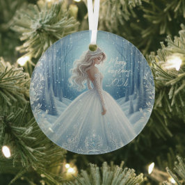 Hermoso ornamento de Navidad Bride 2024