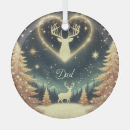 Hermoso Ornamento de Navidad de Papá, nombre perso