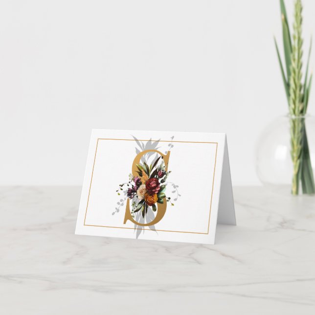 HERMOSO ORO Y FLORAL MONOGRAMA S (Anverso)