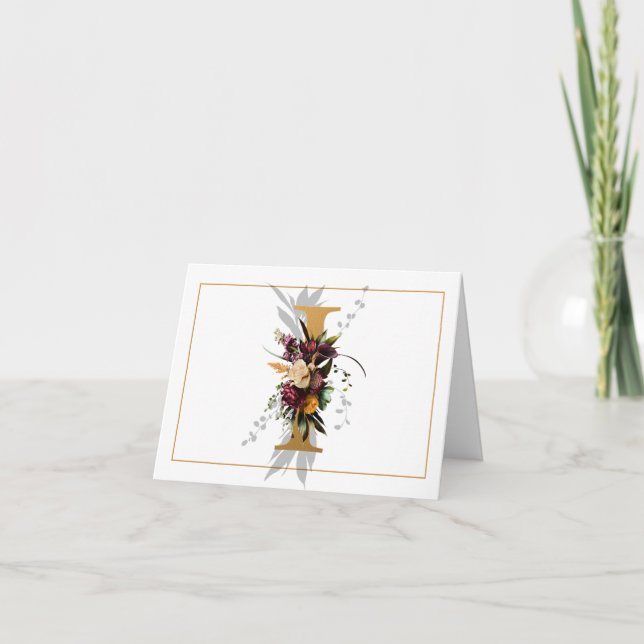 HERMOSO ORO Y MONOGRAMA FLORAL I (Anverso)