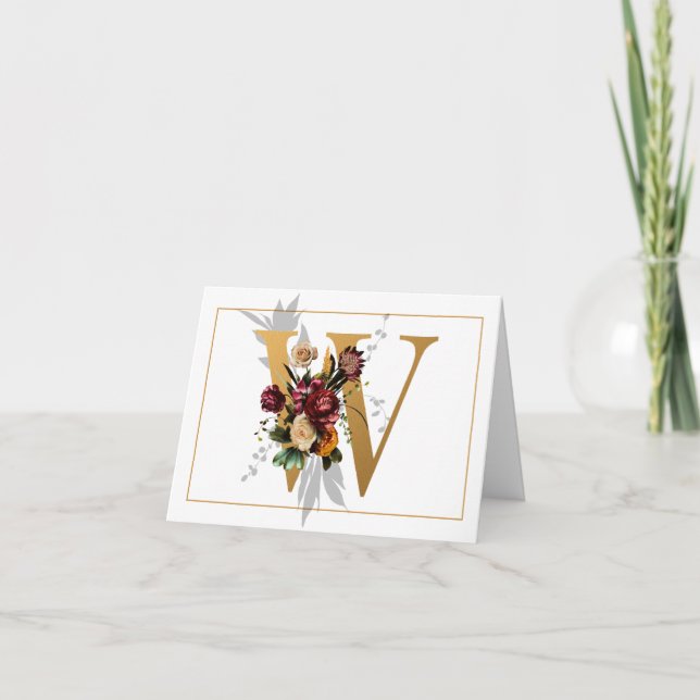 HERMOSO ORO Y MONOGRAMA FLORAL W (Anverso)