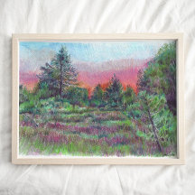 Hermoso paisaje Arte Árboles Arte Imprimir