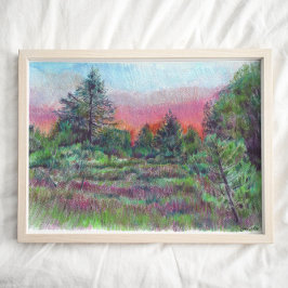 Hermoso paisaje Arte Árboles Arte Imprimir