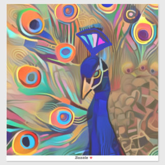 Hermoso pájaro pegatina de almohadilla de piel par