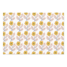 Hermoso papel de envoltura floral