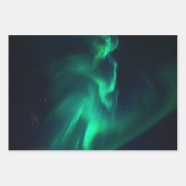 Hermoso papel de envolvimiento de luces boreales (Anverso)