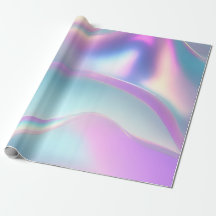 Hermoso papel de envolvimiento iridiscente metálic