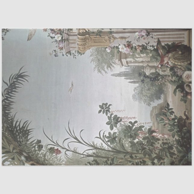 Hermoso papel higiénico en el jardín floral italia (Anverso)