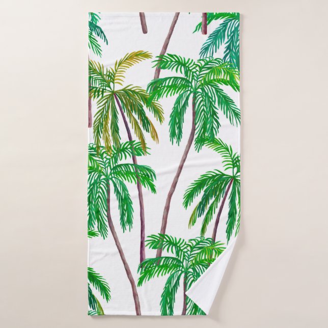 Hermoso patrón acrílico fluido de verano con (Toalla de baño)