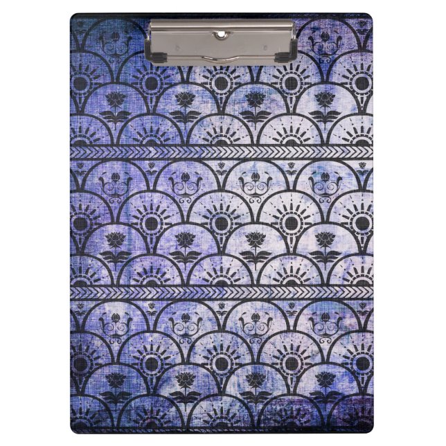 Hermoso patrón Boho, portapapeles estilo hippie (Anverso)