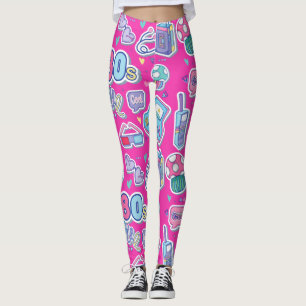 Hermoso patrón de diseño de leggings de los años 8