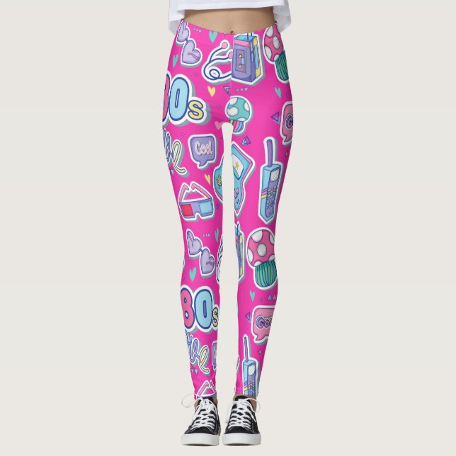 Hermoso patrón de diseño de leggings de los años 8 (Anverso)
