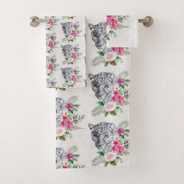 Hermoso patrón de retrato de cabeza leopardo (In situ)