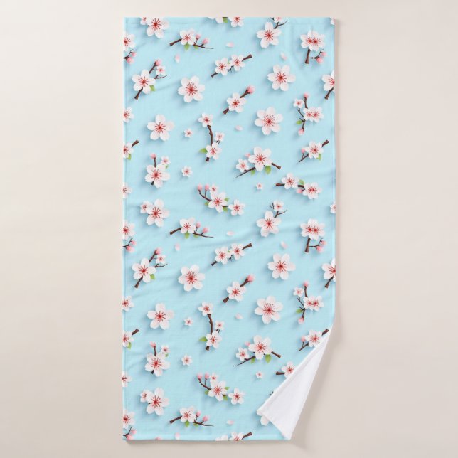 Hermoso patrón floral (Toalla de baño)