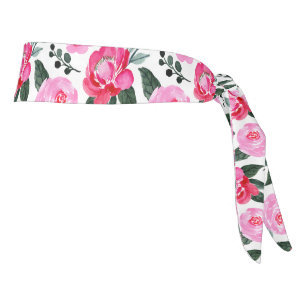 Hermoso patrón floral acuarela de invierno rosa ro