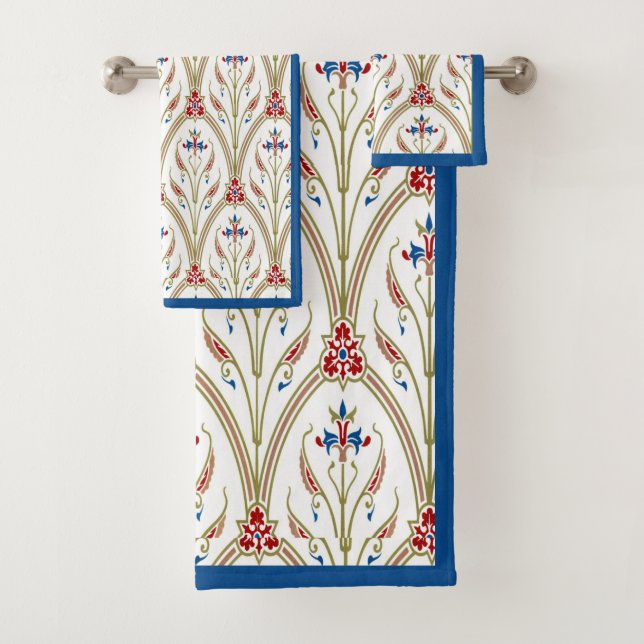 Hermoso patrón floral de arco griego (In situ)
