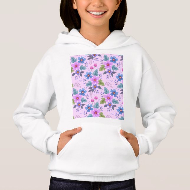 Hermoso patrón floral de flores-36841 (Anverso)