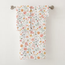 Hermoso Patrón Floral de Peach