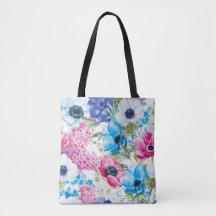 Hermoso patrón floral de verano | Bolso de tela