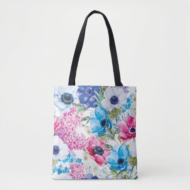 Hermoso patrón floral de verano | Bolso de tela (Anverso)