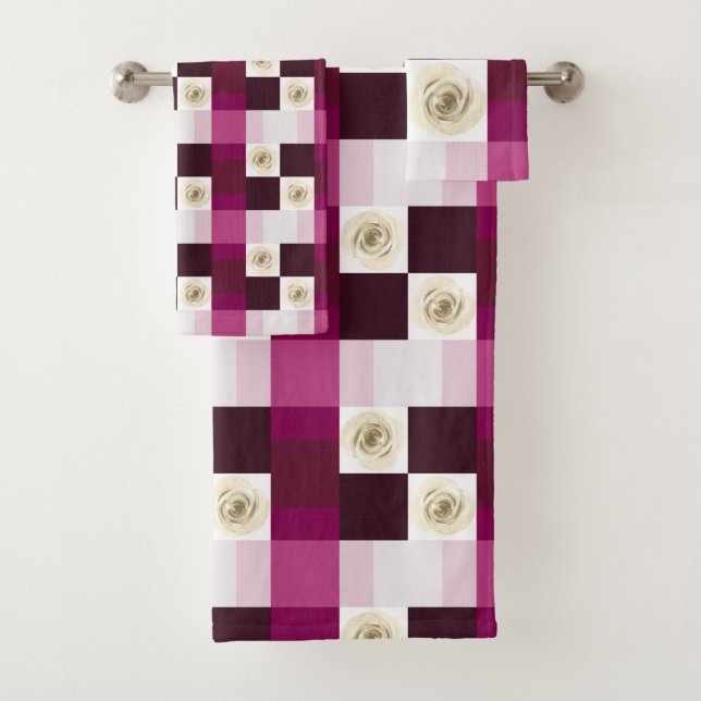 Hermoso patrón floral rosa romántico (In situ)