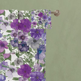 Hermoso Patrón Floral Violeta