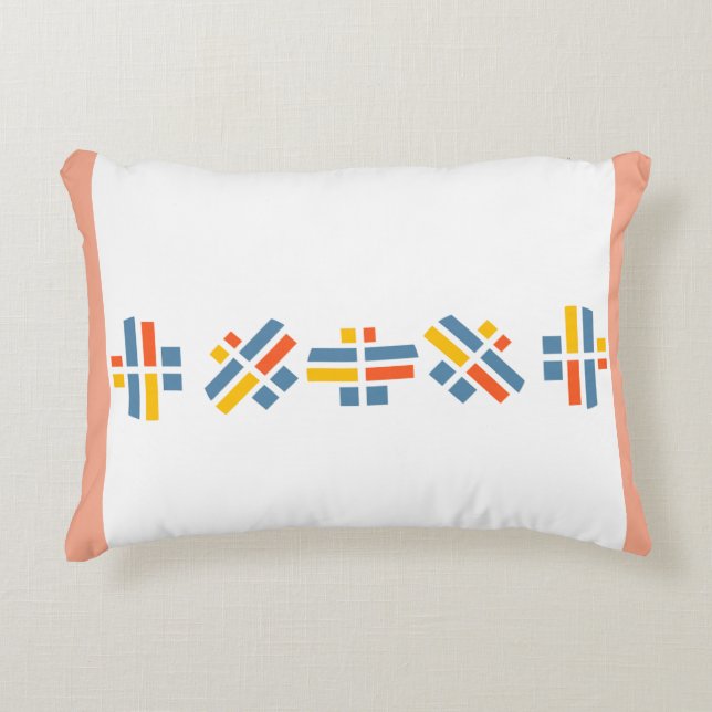 Hermoso patrón K - No. 1 Almohada (Anverso)