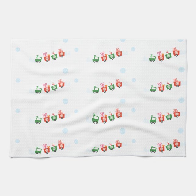 Hermoso patrón K Toallas de cocina (Horizontal)